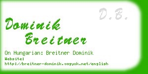 dominik breitner business card